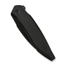 WEKNIFE Fluxor Flipper Knife Black Titanium Handle (3.98" Black Stonewashed Bevels, Black Brushed Flats Bohler M390 Blade) WE23071 - 1