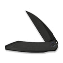 WEKNIFE Fluxor Flipper Knife Black Titanium Handle (3.98" Black Stonewashed Bevels, Black Brushed Flats Bohler M390 Blade) WE23071 - 1