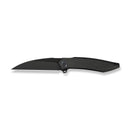 WEKNIFE Fluxor Flipper Knife Black Titanium Handle (3.98" Black Stonewashed Bevels, Black Brushed Flats Bohler M390 Blade) WE23071 - 1
