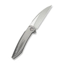 WEKNIFE Fluxor Flipper Knife Gray Titanium Handle (3.98" Hand Rubbed Satin Bohler M390 Blade) WE23071 - 2