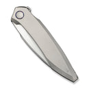 WEKNIFE Fluxor Flipper Knife Gray Titanium Handle (3.98" Hand Rubbed Satin Bohler M390 Blade) WE23071 - 2