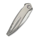 WEKNIFE Fluxor Flipper Knife Gray Titanium Handle (3.98" Hand Rubbed Satin Bohler M390 Blade) WE23071 - 2