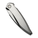 WEKNIFE Fluxor Flipper Knife Satin & Black Titanium Handle (3.98" Black Stonewashed Bohler M390 Blade, Satin Flat) WE23071 - 4