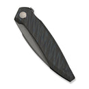 WEKNIFE Fluxor Flipper Knife Tiger Stripe Pattern Flamed Titanium Handle (3.98" Gray Stonewashed Bohler M390 Blade) WE23071 - 3