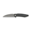 WEKNIFE Fluxor Flipper Knife Tiger Stripe Pattern Flamed Titanium Handle (3.98" Gray Stonewashed Bohler M390 Blade) WE23071 - 3