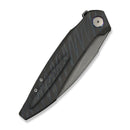 WEKNIFE Fluxor Flipper Knife Tiger Stripe Pattern Flamed Titanium Handle (3.98" Gray Stonewashed Bohler M390 Blade) WE23071 - 3