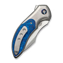 WEKNIFE Foreshock Flipper Knife Gray Titanium With Composite Resin Inlay (3.24" Hand Rubbed Satin Bohler M390 Blade) WE26027 Sample2 - We Knife