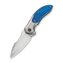 WEKNIFE Foreshock Flipper Knife Gray Titanium With Composite Resin Inlay (3.24" Hand Rubbed Satin Bohler M390 Blade) WE26027 Sample2 - We Knife