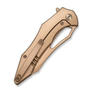 WEKNIFE Ghost Shark Flipper & Thumb Hole Knife Champagne Titanium Handle (3.40" Champagne Bohler M390 Blade) WE25085 Sample1 - We Knife