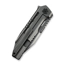 WEKNIFE Gunwale Flipper Knife Polished Gray Titanium Handle (3.87" Polished Gray Bohler M390 Blade) WE24048-2 - We Knife