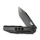 WEKNIFE Gunwale Flipper Knife Polished Gray Titanium Handle (3.87" Polished Gray Bohler M390 Blade) WE24048-2 - We Knife