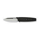 WEKNIFE Hull Flipper Knife Black Titanium Handle & Endcap (3.89" Hand Polished Satin Bohler M390 Blade, Black Stonewashed Flat) WE24046 - 1 - We Knife