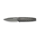 WEKNIFE Hull Flipper Knife Gray Titanium Handle & Endcap (3.89" Gray Stonewashed Bohler M390 Blade) WE24046 - 2 - We Knife