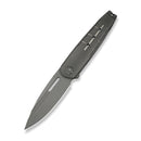 WEKNIFE Hull Flipper Knife Gray Titanium Handle & Endcap (3.89" Gray Stonewashed Bohler M390 Blade) WE24046 - 2 - We Knife