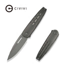 WEKNIFE Hull Flipper Knife Gray Titanium Handle & Endcap (3.89" Gray Stonewashed Bohler M390 Blade) WE24046 - 2 - We Knife