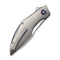 WEKNIFE Krait Snake Flipper Knife Gray Titanium Handle (3.34" Hand Rubbed Satin Bohler M390 Blade) WE24084 - 2