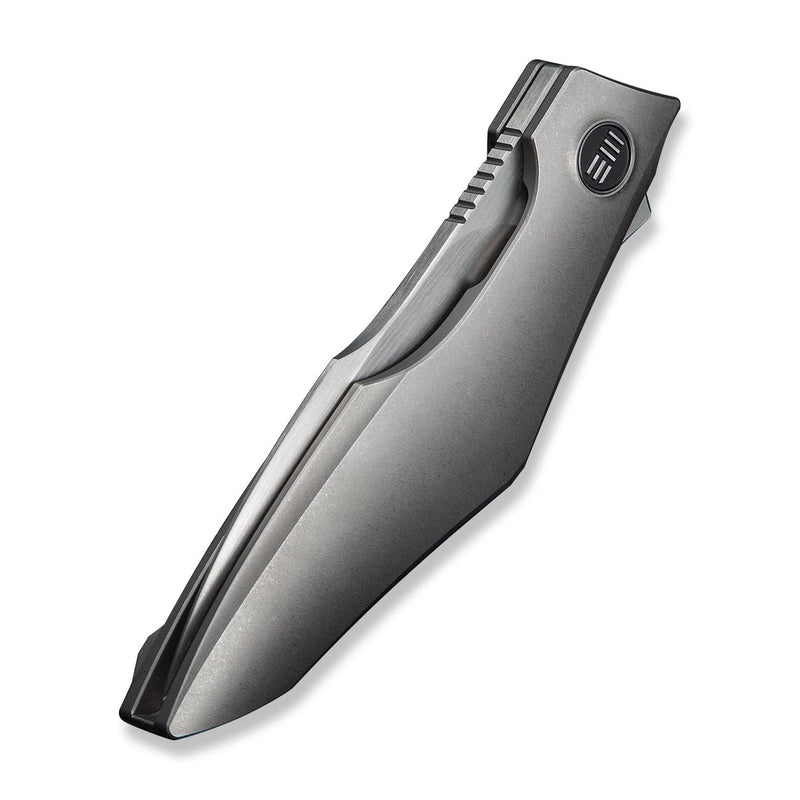 WEKNIFE Krait Snake Flipper Knife Gray Titanium Handle (3.34" Hand Rubbed Satin Bohler M390 Blade) WE24084 - 2
