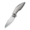 WEKNIFE Krait Snake Flipper Knife Gray Titanium Handle (3.34" Hand Rubbed Satin Bohler M390 Blade) WE24084 - 2