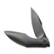 WEKNIFE Krait Snake Flipper Knife Polished Gray Titanium Handle (3.34" Polished Gray Bohler M390 Blade) WE24084 - 3