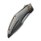 WEKNIFE Krait Snake Flipper Knife Polished Gray Titanium Handle (3.34" Polished Gray Bohler M390 Blade) WE24084 - 3