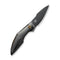 WEKNIFE Krait Snake Flipper Knife Polished Gray Titanium Handle (3.34" Polished Gray Bohler M390 Blade) WE24084 - 3