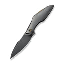 WEKNIFE Krait Snake Flipper Knife Polished Gray Titanium Handle (3.34" Polished Gray Bohler M390 Blade) WE24084 - 3