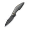 WEKNIFE Krait Snake Flipper Knife Polished Gray Titanium Handle (3.34" Polished Gray Bohler M390 Blade) WE24084 - 3