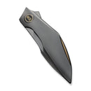 WEKNIFE Krait Snake Flipper Knife Polished Gray Titanium Handle (3.34" Polished Gray Bohler M390 Blade) WE24084 - 3