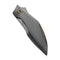 WEKNIFE Krait Snake Flipper Knife Polished Gray Titanium Handle (3.34" Polished Gray Bohler M390 Blade) WE24084 - 3