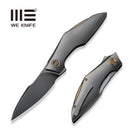 WEKNIFE Krait Snake Flipper Knife Polished Gray Titanium Handle (3.34" Polished Gray Bohler M390 Blade) WE24084 - 3