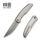 WEKNIFE Kryon Flipper Knife Gray Titanium Handle (3.92" Silver Bead Blasted Bohler M390 Blade) WE25019 Sample1