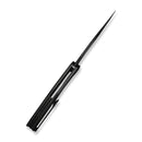 WEKNIFE Kyklos Flipper Knife Black Titanium Handle (3.79" Black Stonewashed Bohler M390 Blade) WE23086 - 1