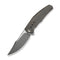 WEKNIFE Kyklos Flipper Knife Bronze Titanium Handle (3.79" Gray Stonewashed Bohler M390 Blade, Satin Flat) WE23086 - 2