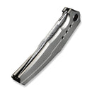 WEKNIFE Kyklos Flipper Knife Gray Titanium Handle (3.79" Fafnir Damasteel Blade) WE23086 - DS1