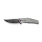 WEKNIFE Kyklos Flipper Knife Gray Titanium Handle (3.79" Fafnir Damasteel Blade) WE23086 - DS1