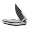 WEKNIFE Kyklos Flipper Knife Satin / Black Titanium Handle (3.79" Black Stonewashed Bohler M390 Blade, Satin Flat) WE23086 - 3