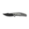 WEKNIFE Kyklos Flipper Knife Satin / Black Titanium Handle (3.79" Black Stonewashed Bohler M390 Blade, Satin Flat) WE23086 - 3