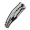 WEKNIFE Kyklos Flipper Knife Satin / Black Titanium Handle (3.79" Black Stonewashed Bohler M390 Blade, Satin Flat) WE23086 - 3