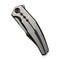 WEKNIFE Kyklos Flipper Knife Satin / Black Titanium Handle (3.79" Black Stonewashed Bohler M390 Blade, Satin Flat) WE23086 - 3