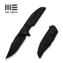 WEKNIFE Muster Flipper & Thumb Stud Knife Black Titanium Handle (3.83" Black Stonewashed Bohler M390 Blade) WE23058-1 - We Knife