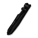 WEKNIFE Muster Flipper & Thumb Stud Knife Black Titanium Handle (3.83" Black Stonewashed Bohler M390 Blade) WE23058-1 - We Knife