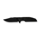 WEKNIFE Muster Flipper & Thumb Stud Knife Black Titanium Handle (3.83" Black Stonewashed Bohler M390 Blade) WE23058-1 - We Knife