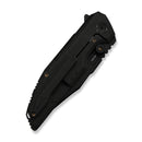 WEKNIFE Muster Flipper & Thumb Stud Knife Black Titanium Handle (3.83" Black Stonewashed Bohler M390 Blade) WE23058-1 - We Knife