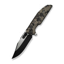 WEKNIFE Muster Flipper & Thumb Stud Knife Desert Terrain Titanium Handle (3.83" Black Stonewashed Bohler M390 Blade, Satin Flat) WE23058-3 - We Knife
