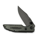 WEKNIFE Muster Flipper & Thumb Stud Knife Olive Gray Titanium Handle (3.83" Gray Stonewashed Bohler M390 Blade) WE23058-2 - We Knife
