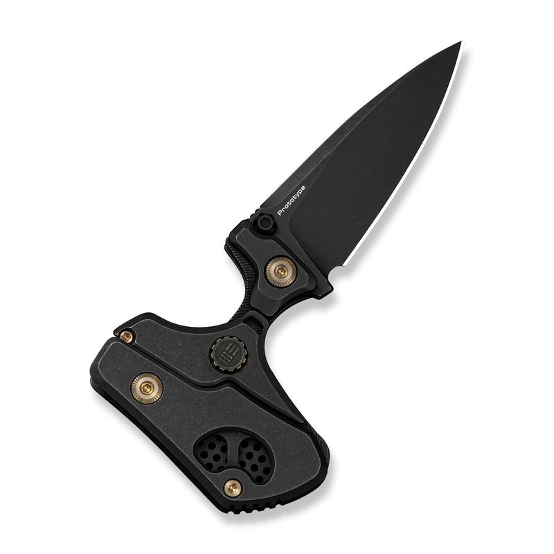 WEKNIFE NexoMorph Thumb Stud Adjustable Folding Knife Black