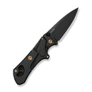 WEKNIFE NexoMorph Thumb Stud Adjustable Folding Knife Black Titanium Handle (2.95" Black Stonewashed Bohler M390 Blade) WE24037B Sample1 - We Knife