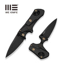 WEKNIFE NexoMorph Thumb Stud Adjustable Folding Knife Black Titanium Handle (2.95" Black Stonewashed Bohler M390 Blade) WE24037B Sample1 - We Knife