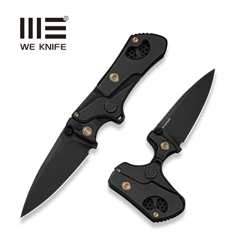 WEKNIFE NexoMorph Thumb Stud Adjustable Folding Knife Black