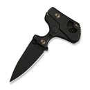 WEKNIFE NexoMorph Thumb Stud & Button Lock & Morphing Folding Knife Black Titanium Handle (2.95" Black Stonewashed Bohler M390 Blade) WE24037B-1 - We Knife